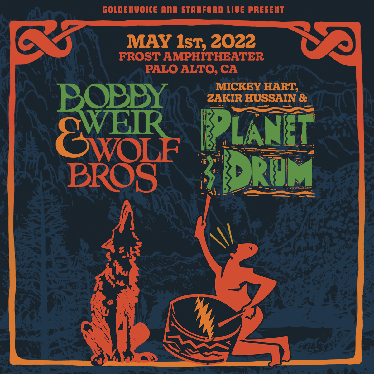 Just Announced! Bobby Weir & Wolf Bros Will Join Planet Drum at The Frost